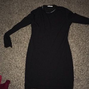 Black dress with rhinestones in back